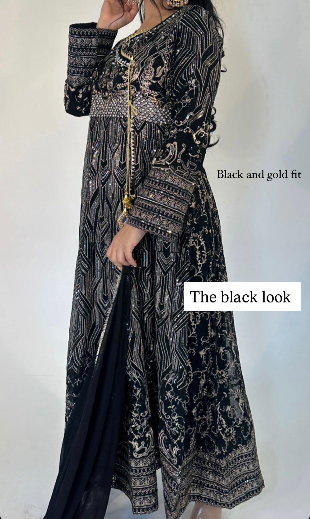 ELAYNA-LILA black outfit
