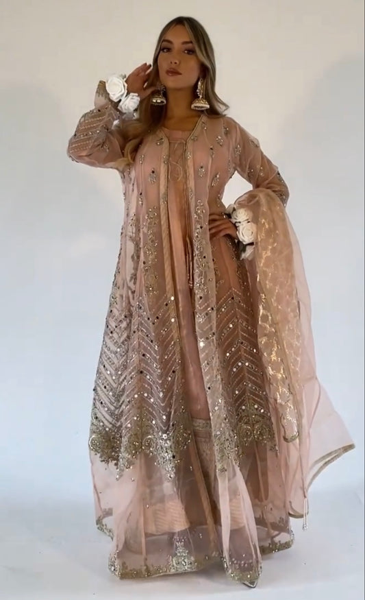 LAYHA nude pink and gold outfit